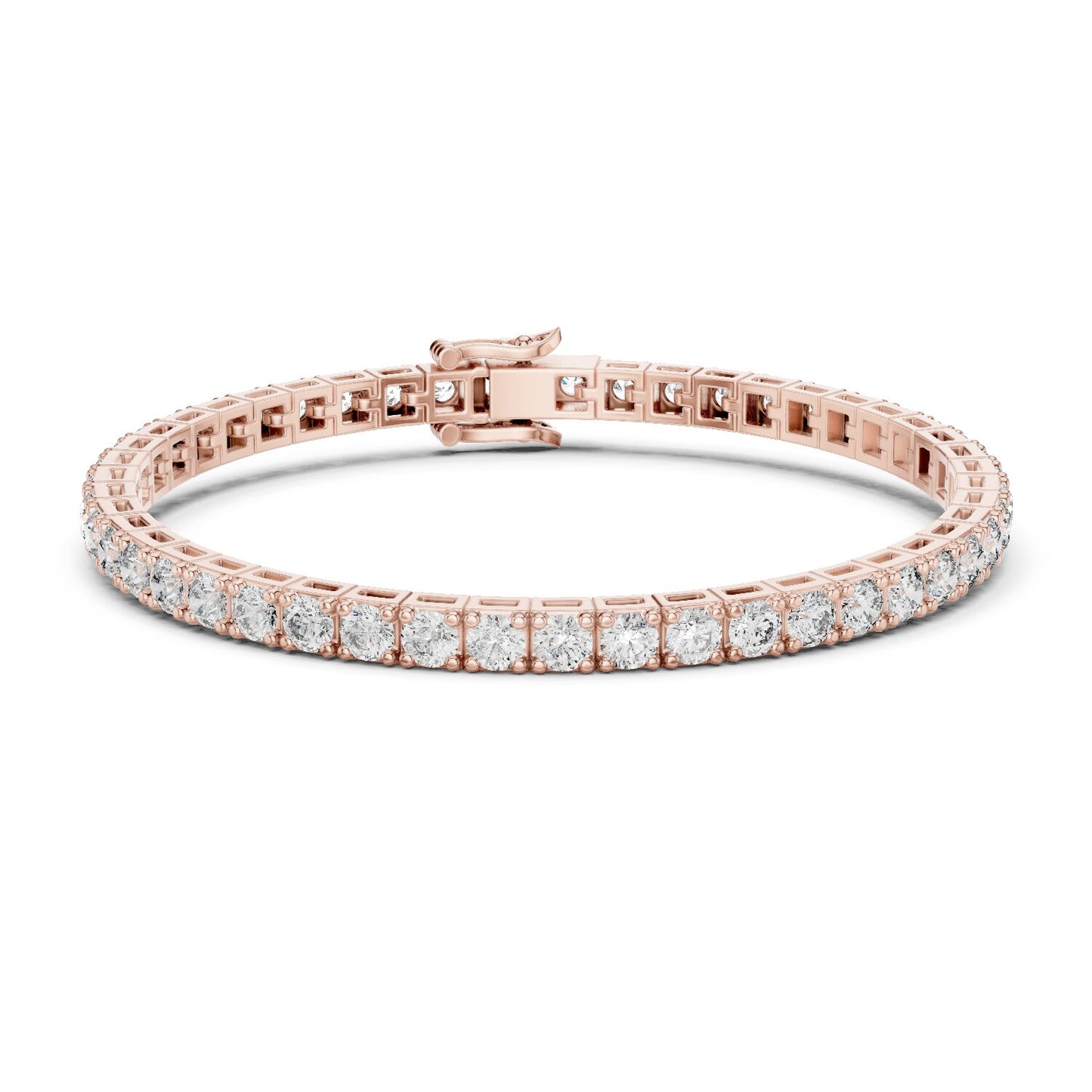 Round Tennis Lab Grown Diamond Bracelet