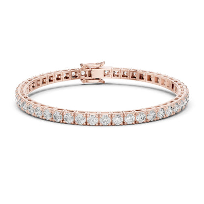 Round Tennis Lab Grown Diamond Bracelet
