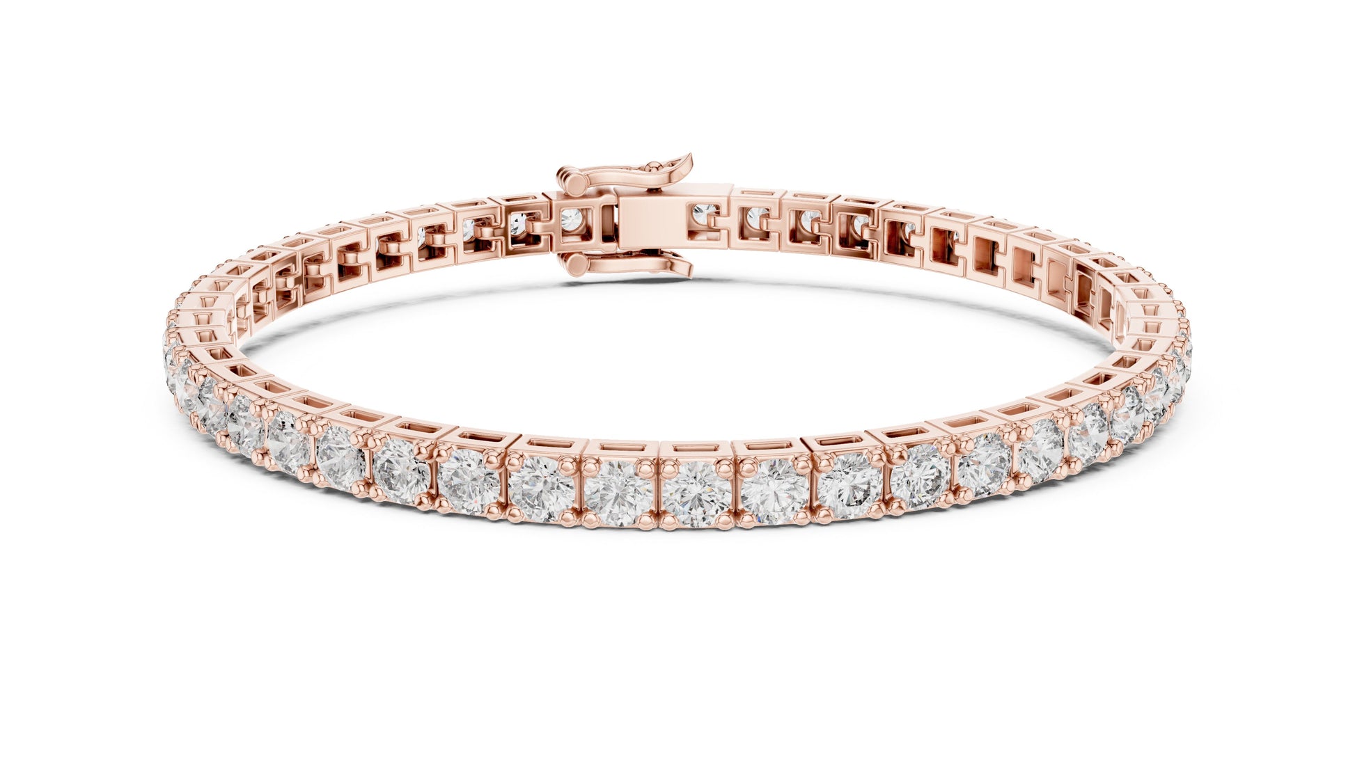 Round Tennis Lab Grown Diamond Bracelet