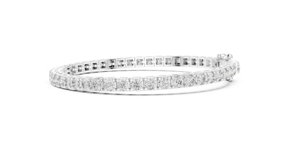 Round Tennis Lab Grown Diamond Bracelet