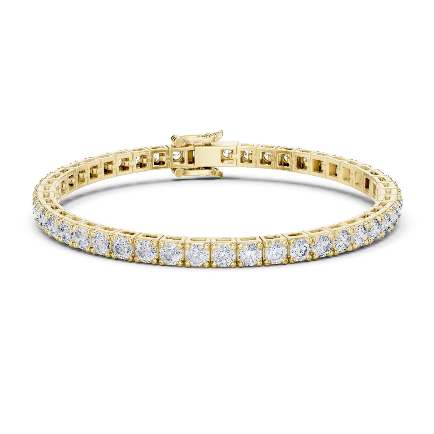 Round Tennis Lab Grown Diamond Bracelet