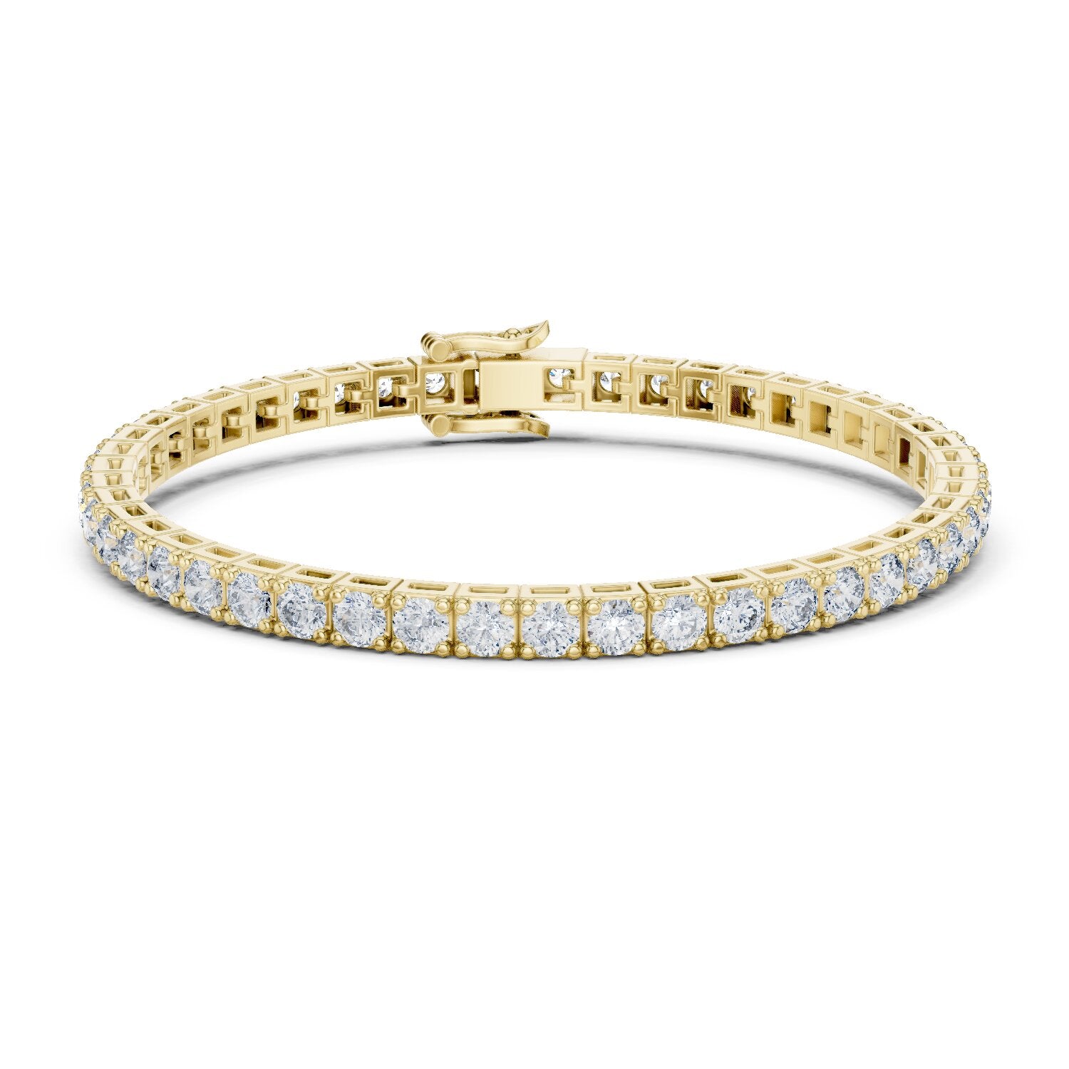 Round Tennis Lab Grown Diamond Bracelet