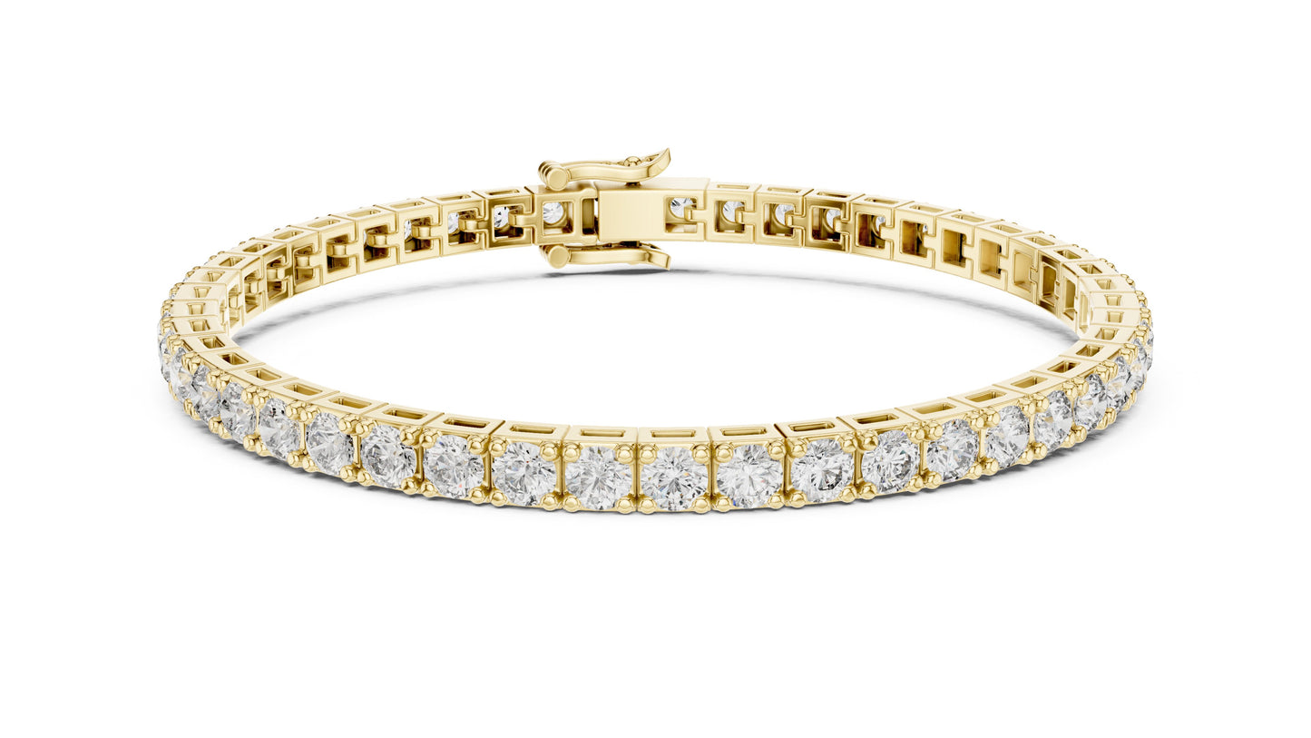 Round Tennis Lab Grown Diamond Bracelet