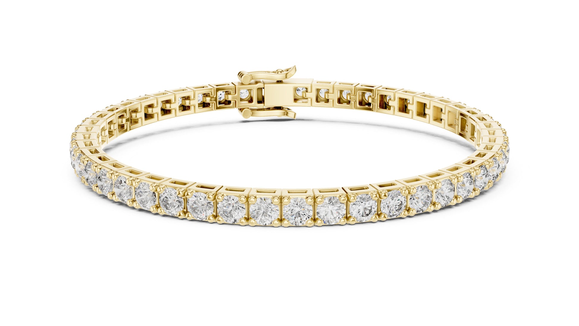 Round Tennis Lab Grown Diamond Bracelet