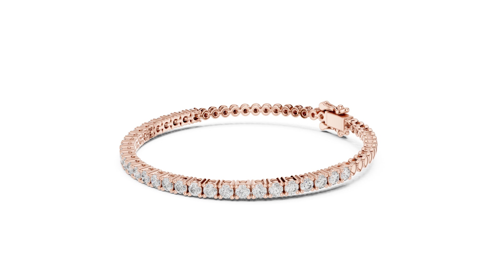 Round Tennis Lab Grown Diamond Bracelet
