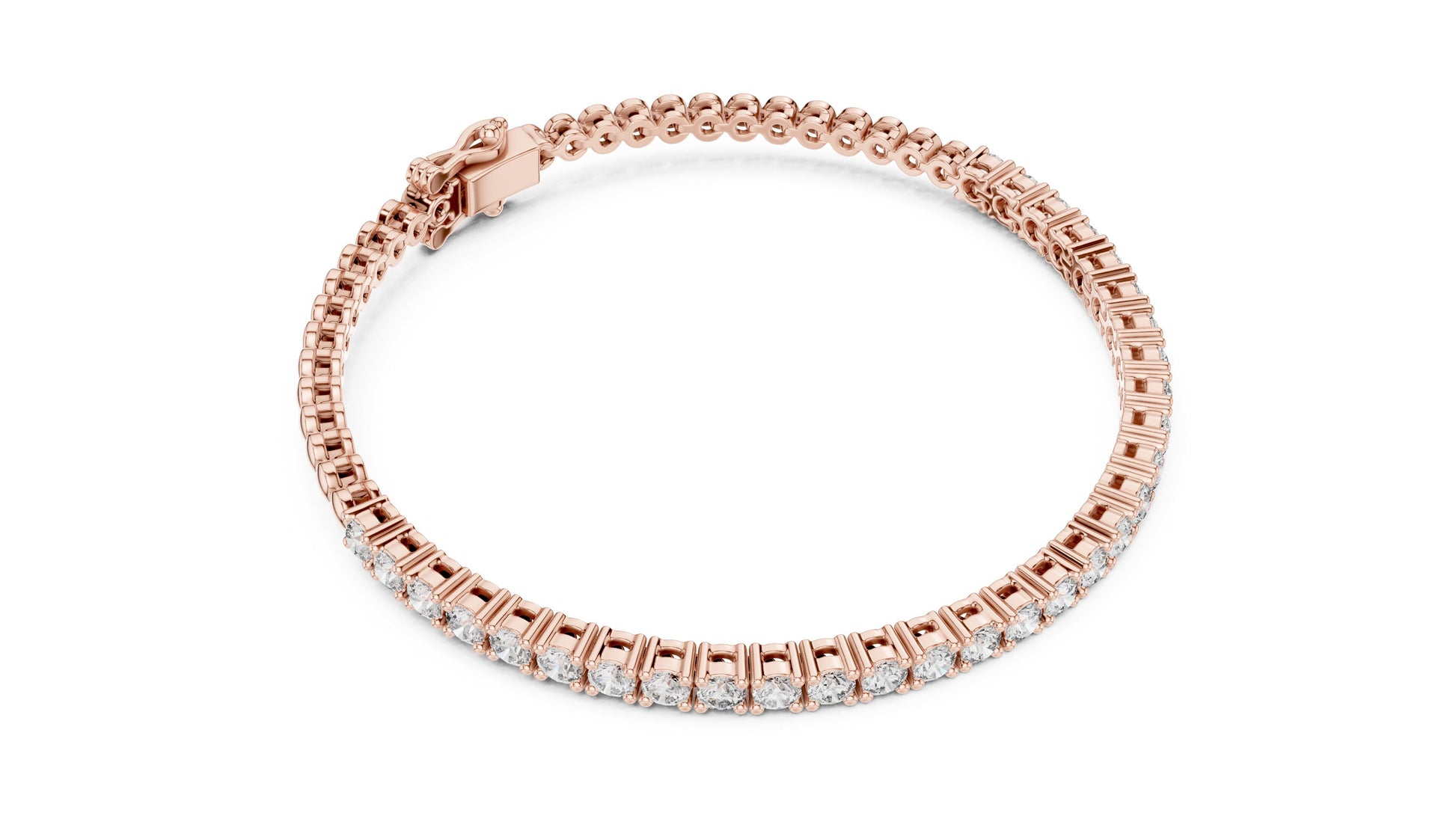 Round Tennis Lab Grown Diamond Bracelet