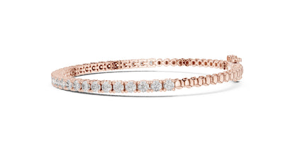 Round Tennis Lab Grown Diamond Bracelet
