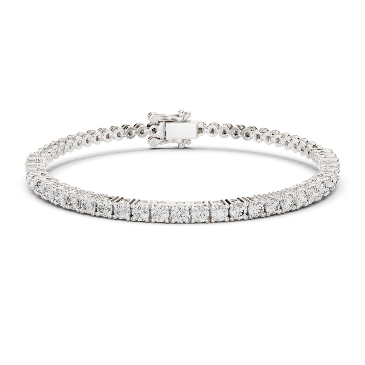 Round Tennis Lab Grown Diamond Bracelet