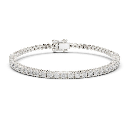 Round Tennis Lab Grown Diamond Bracelet