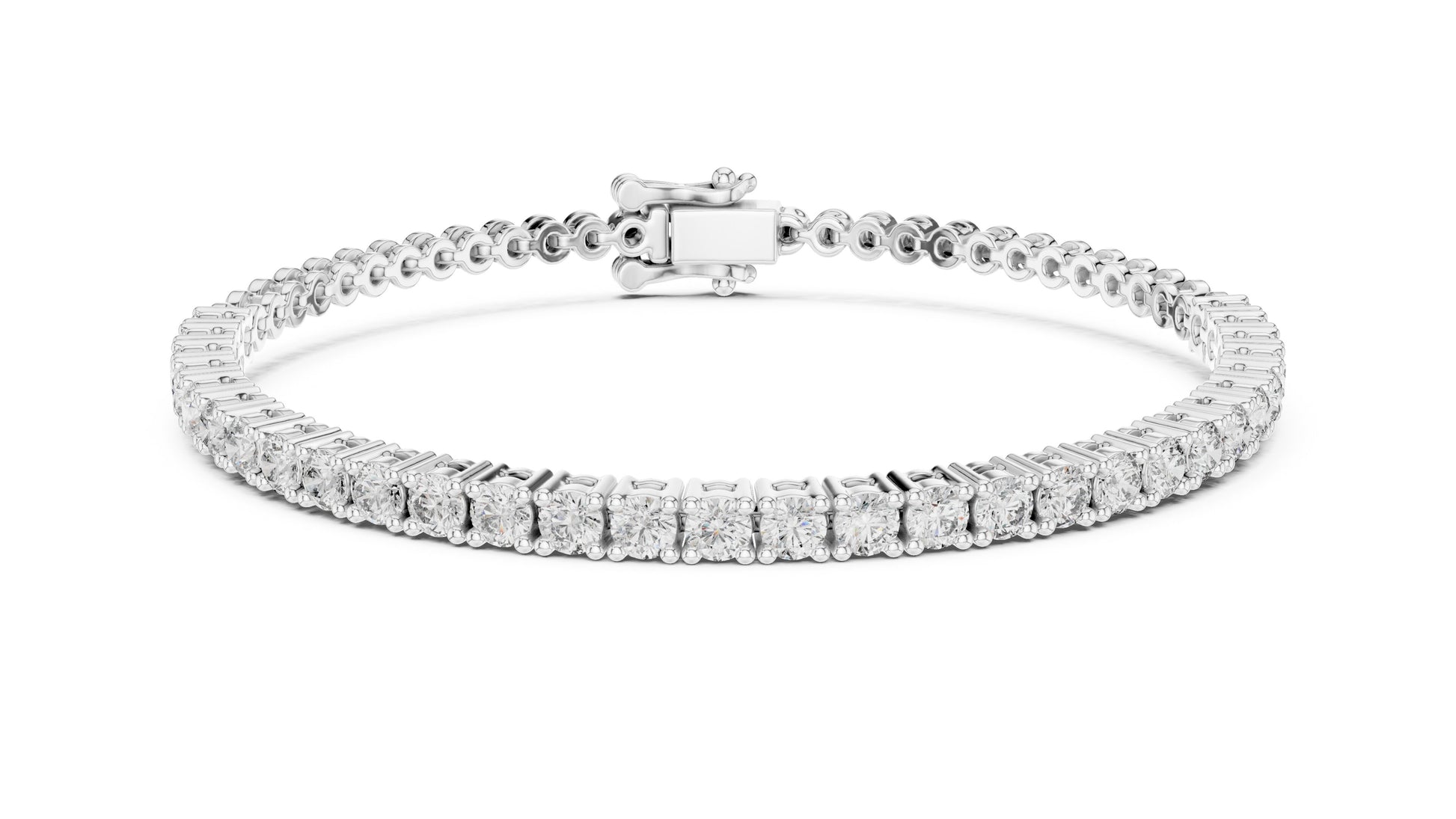 Round Tennis Lab Grown Diamond Bracelet