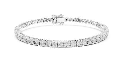 Round Tennis Lab Grown Diamond Bracelet
