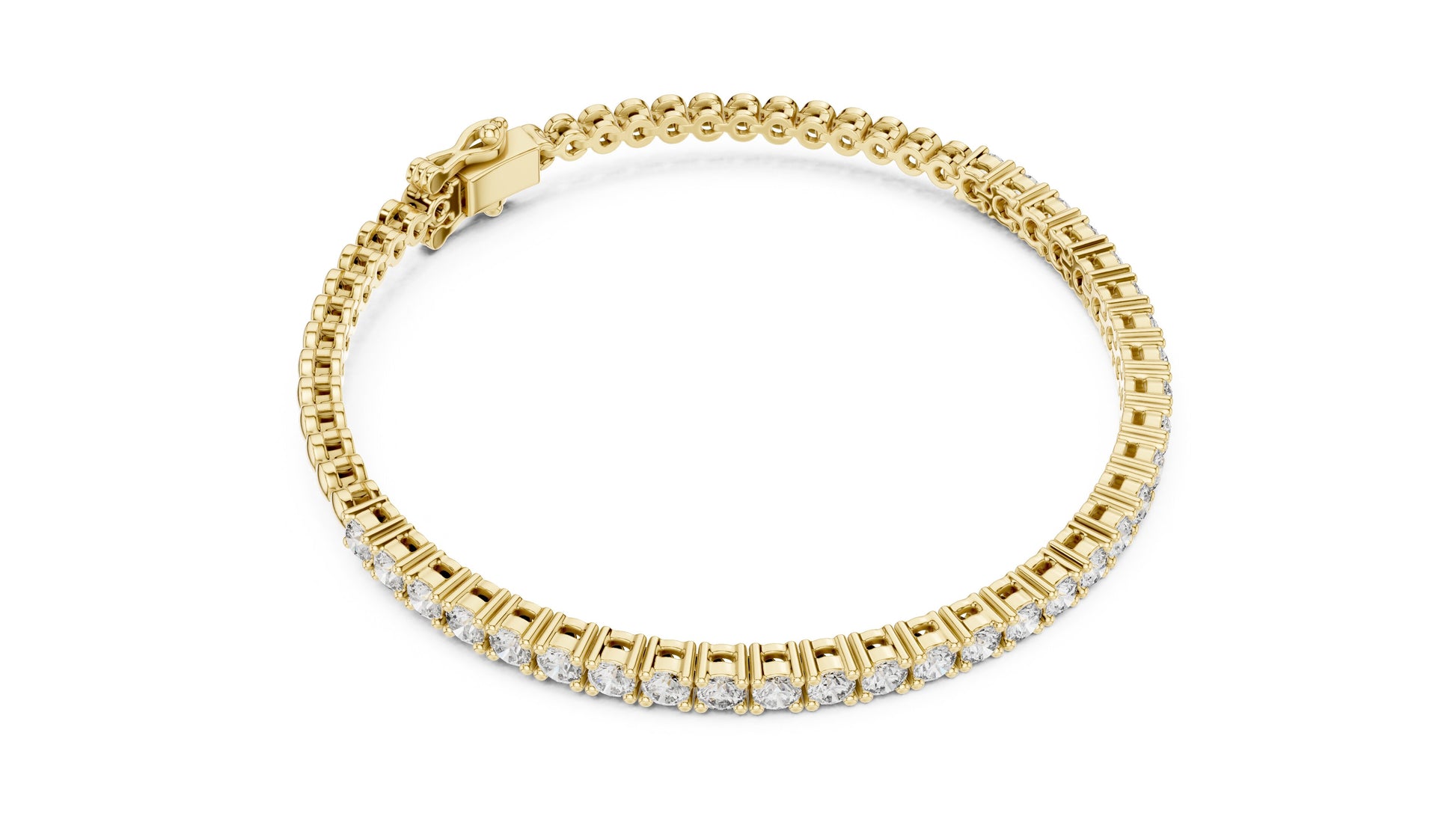 Round Tennis Lab Grown Diamond Bracelet