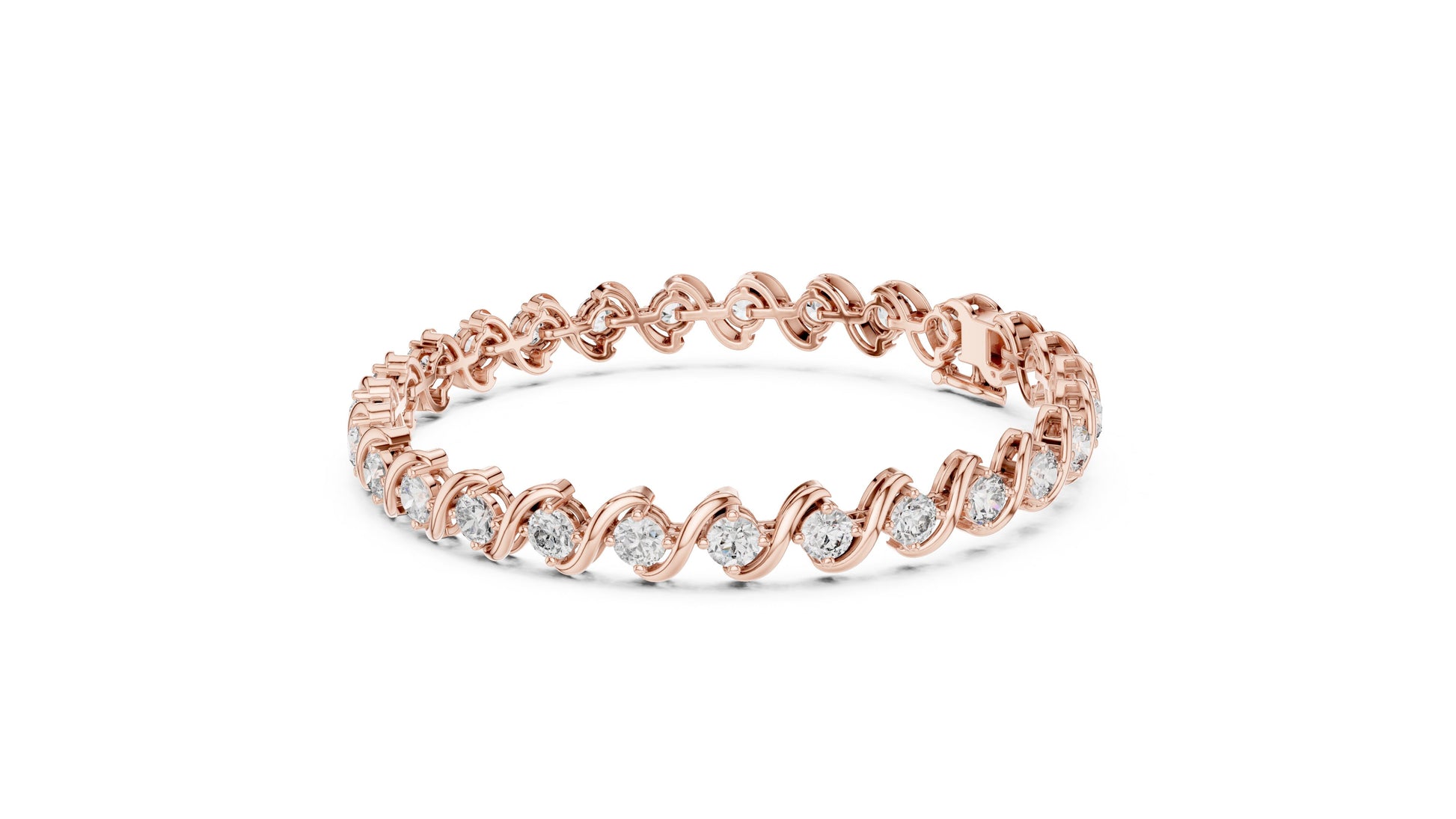 Round Tennis Lab Grown Diamond Bracelet
