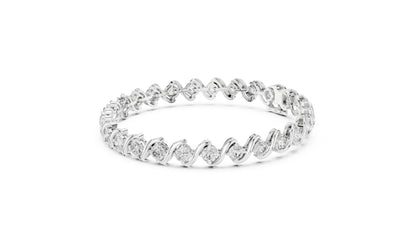 Round Tennis Lab Grown Diamond Bracelet