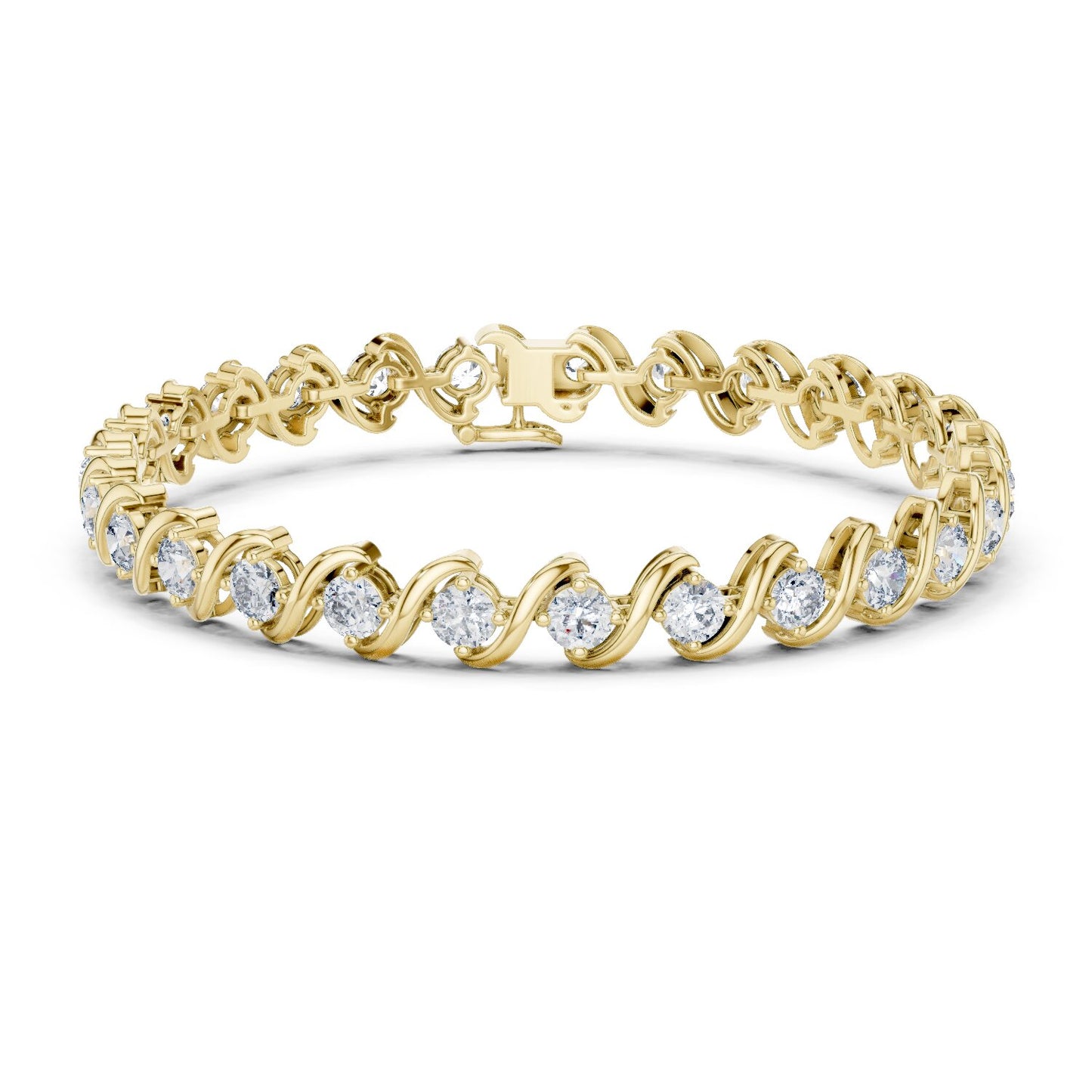 Round Tennis Lab Grown Diamond Bracelet