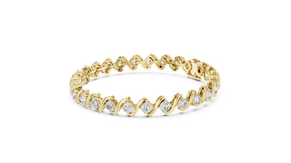 Round Tennis Lab Grown Diamond Bracelet