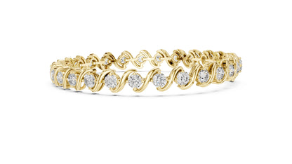 Round Tennis Lab Grown Diamond Bracelet
