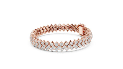 Marquise Tennis Lab Grown Diamond Bracelet