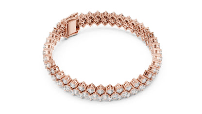 Marquise Tennis Lab Grown Diamond Bracelet