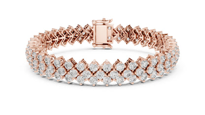 Marquise Tennis Lab Grown Diamond Bracelet