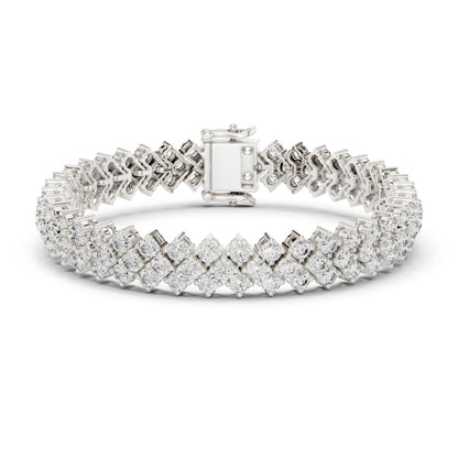 Marquise Tennis Lab Grown Diamond Bracelet