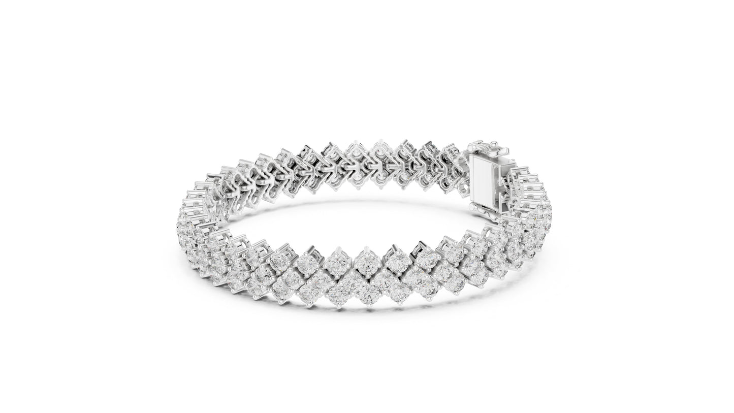Marquise Tennis Lab Grown Diamond Bracelet