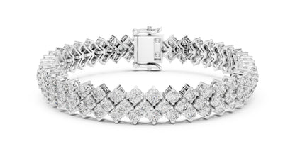 Marquise Tennis Lab Grown Diamond Bracelet