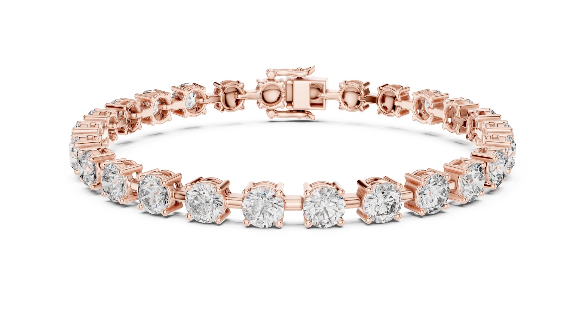 Round Tennis Lab Grown Diamond Bracelet