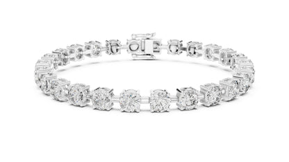 Round Tennis Lab Grown Diamond Bracelet