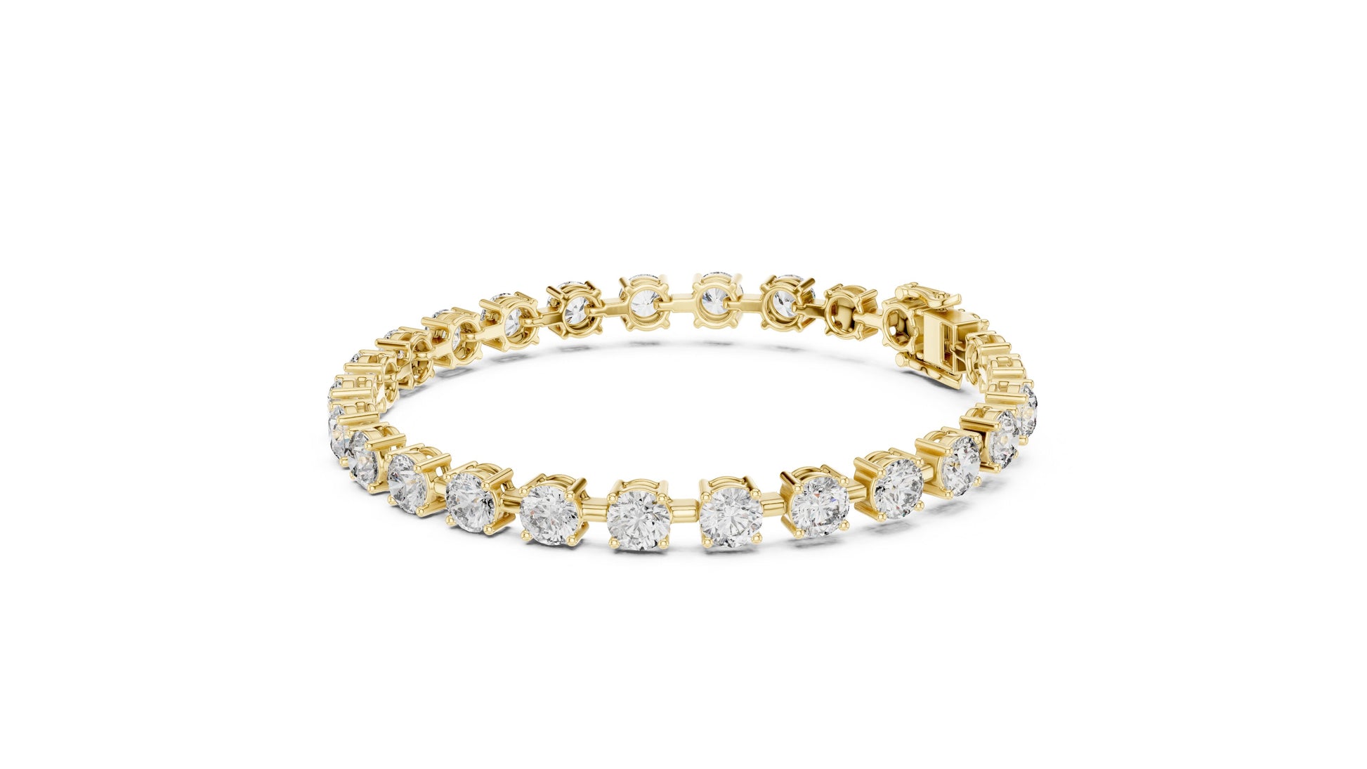 Round Tennis Lab Grown Diamond Bracelet