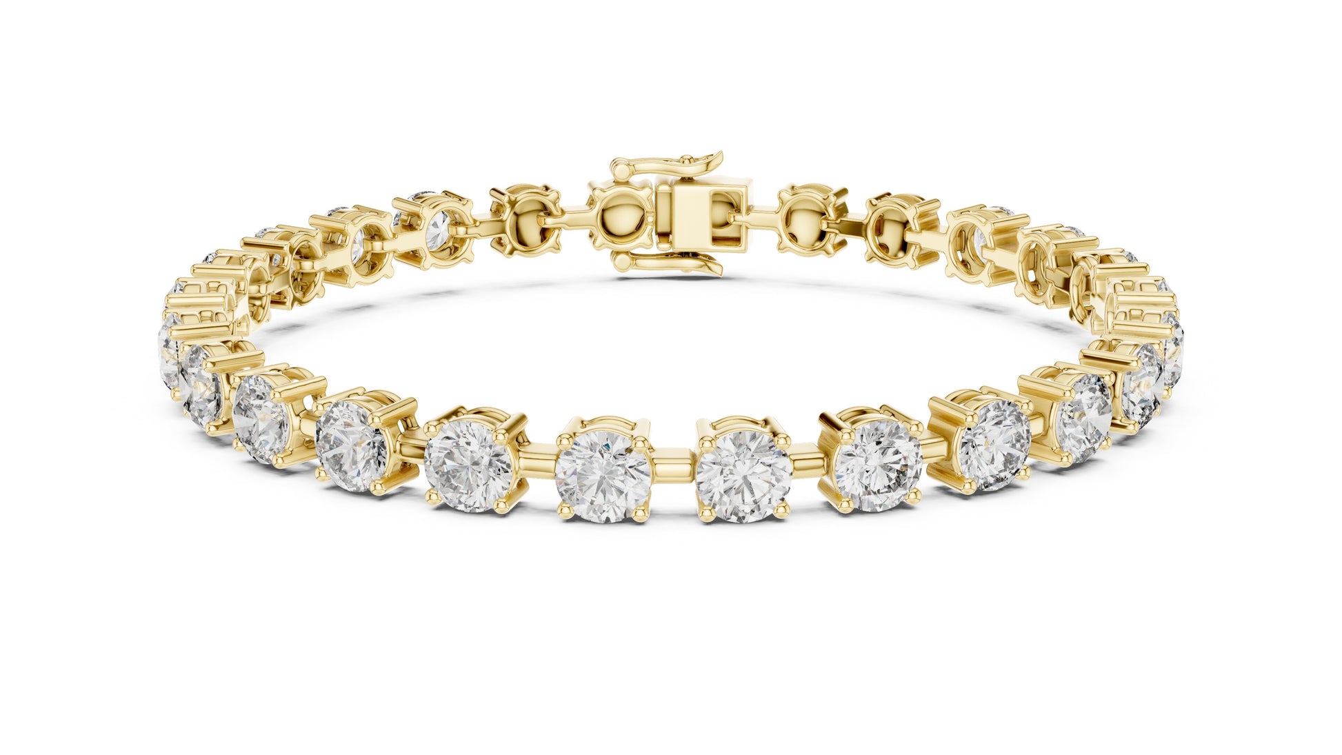 Round Tennis Lab Grown Diamond Bracelet