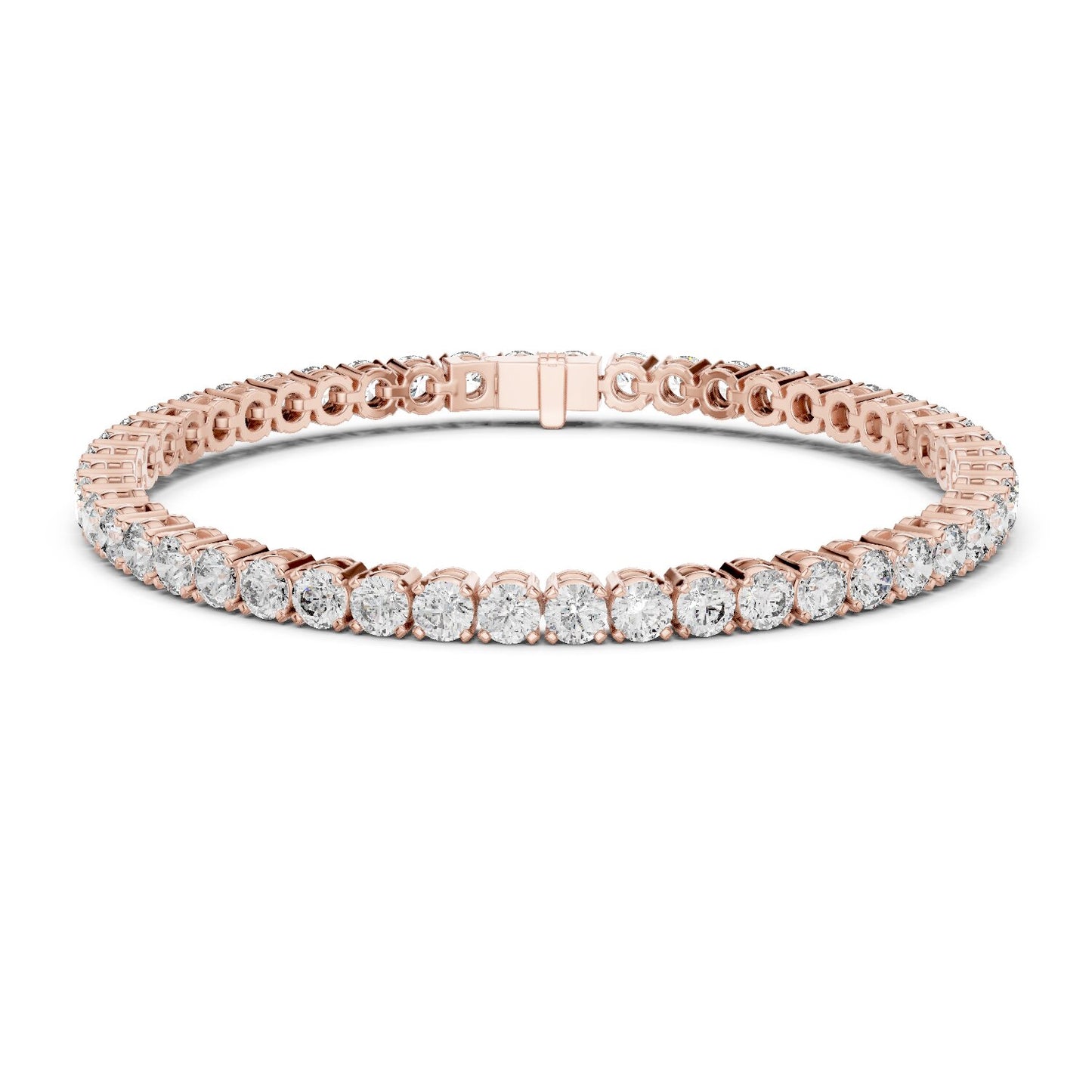 Round Tennis Lab Grown Diamond Bracelet