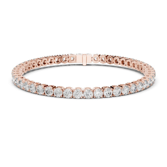 Round Tennis Lab Grown Diamond Bracelet