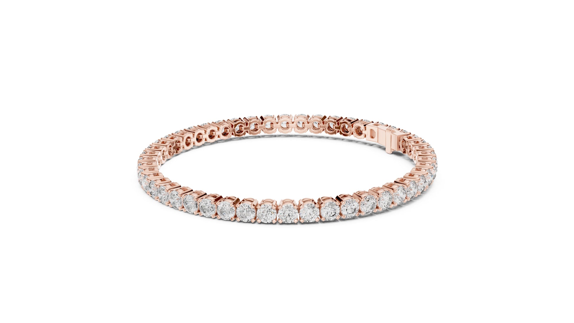 Round Tennis Lab Grown Diamond Bracelet