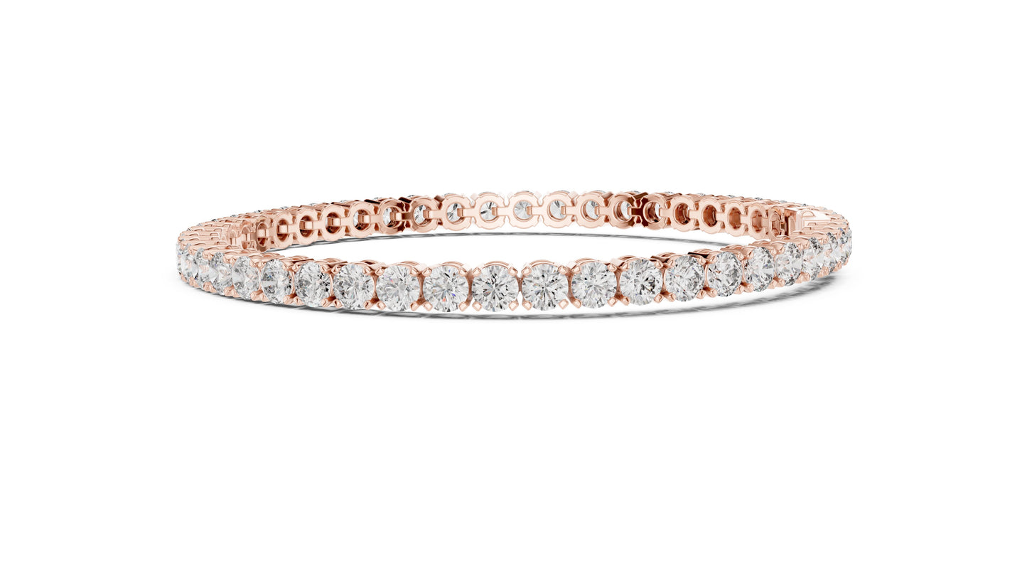 Round Tennis Lab Grown Diamond Bracelet