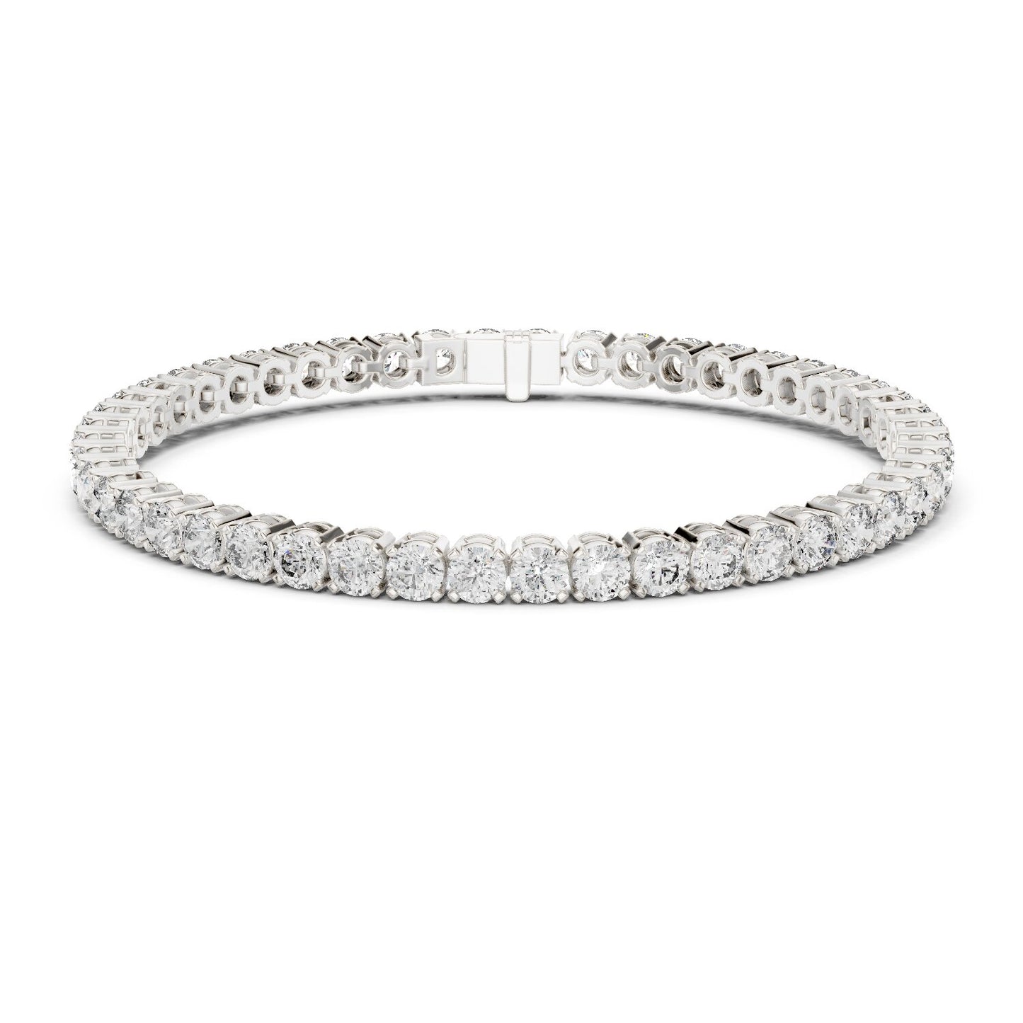 Round Tennis Lab Grown Diamond Bracelet