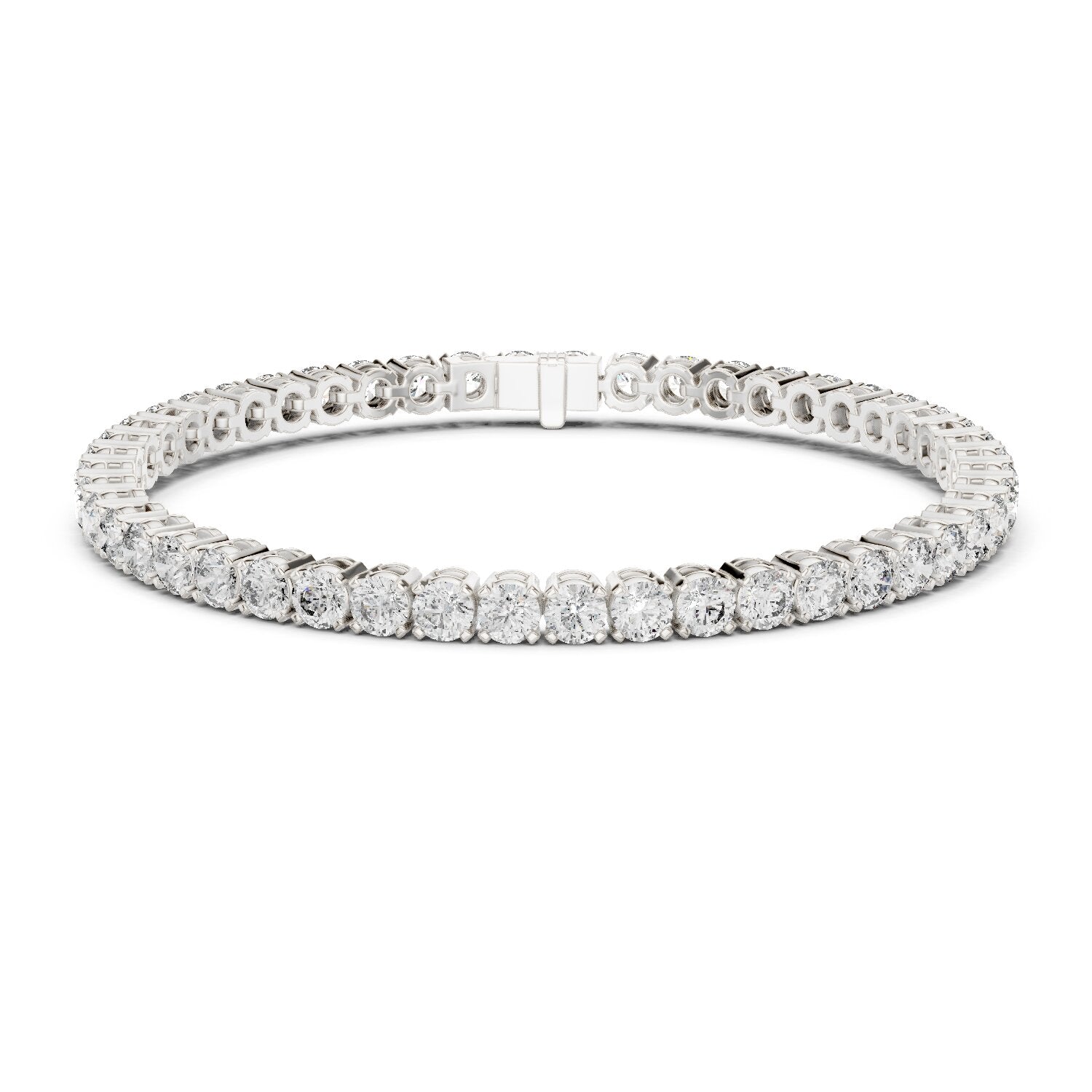 Round Tennis Lab Grown Diamond Bracelet