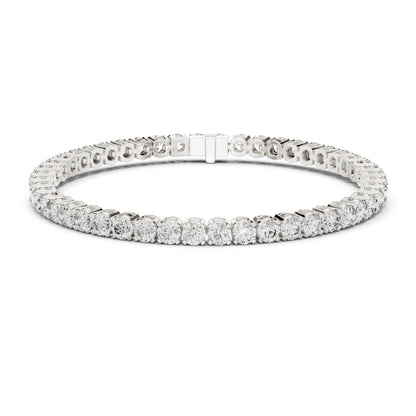 Round Tennis Lab Grown Diamond Bracelet