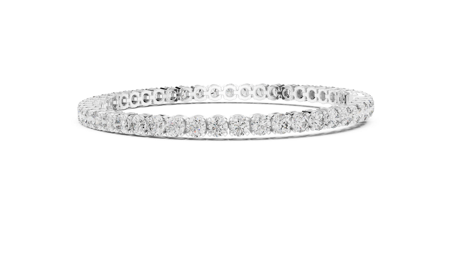 Round Tennis Lab Grown Diamond Bracelet