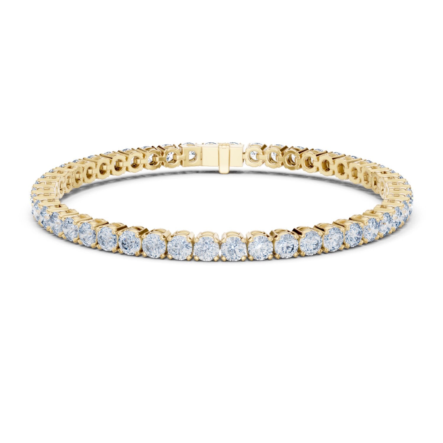 Round Tennis Lab Grown Diamond Bracelet