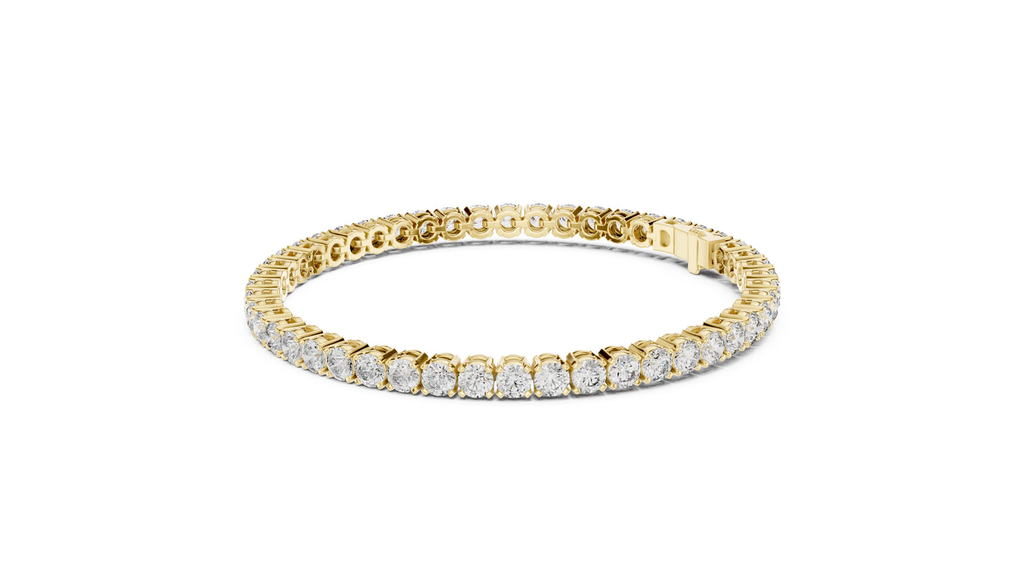 Round Tennis Lab Grown Diamond Bracelet