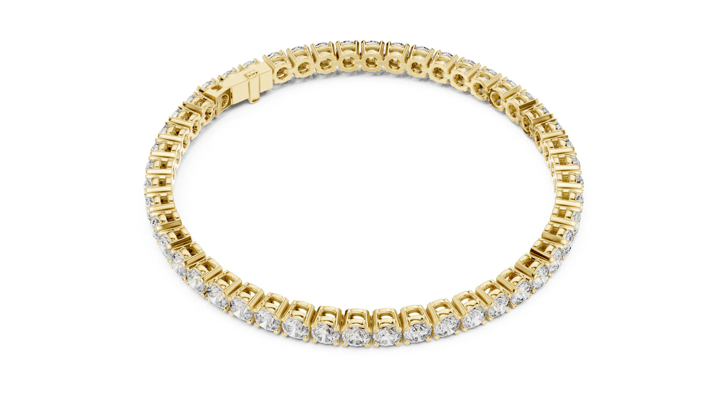 Round Tennis Lab Grown Diamond Bracelet