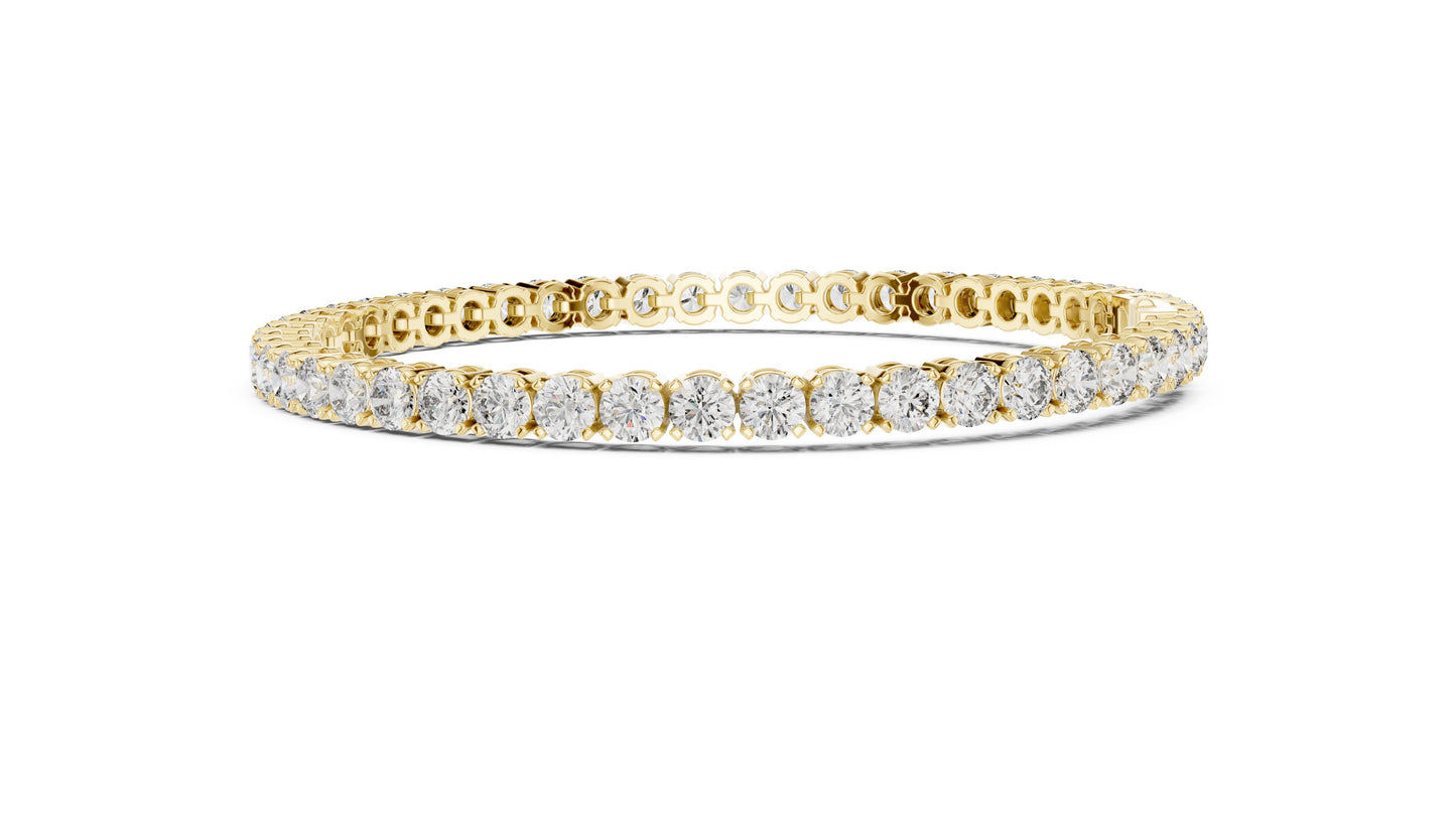 Round Tennis Lab Grown Diamond Bracelet
