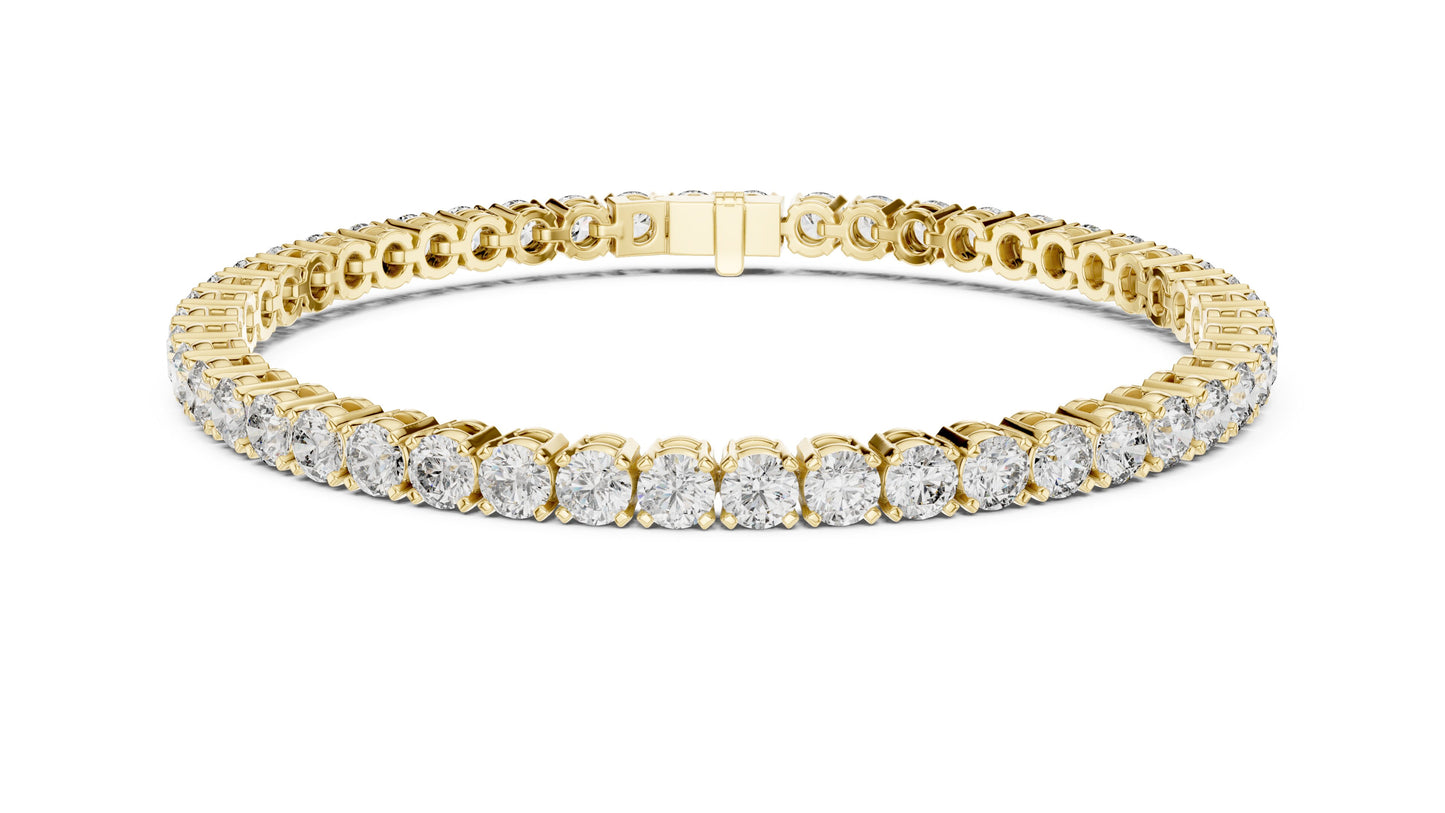 Round Tennis Lab Grown Diamond Bracelet