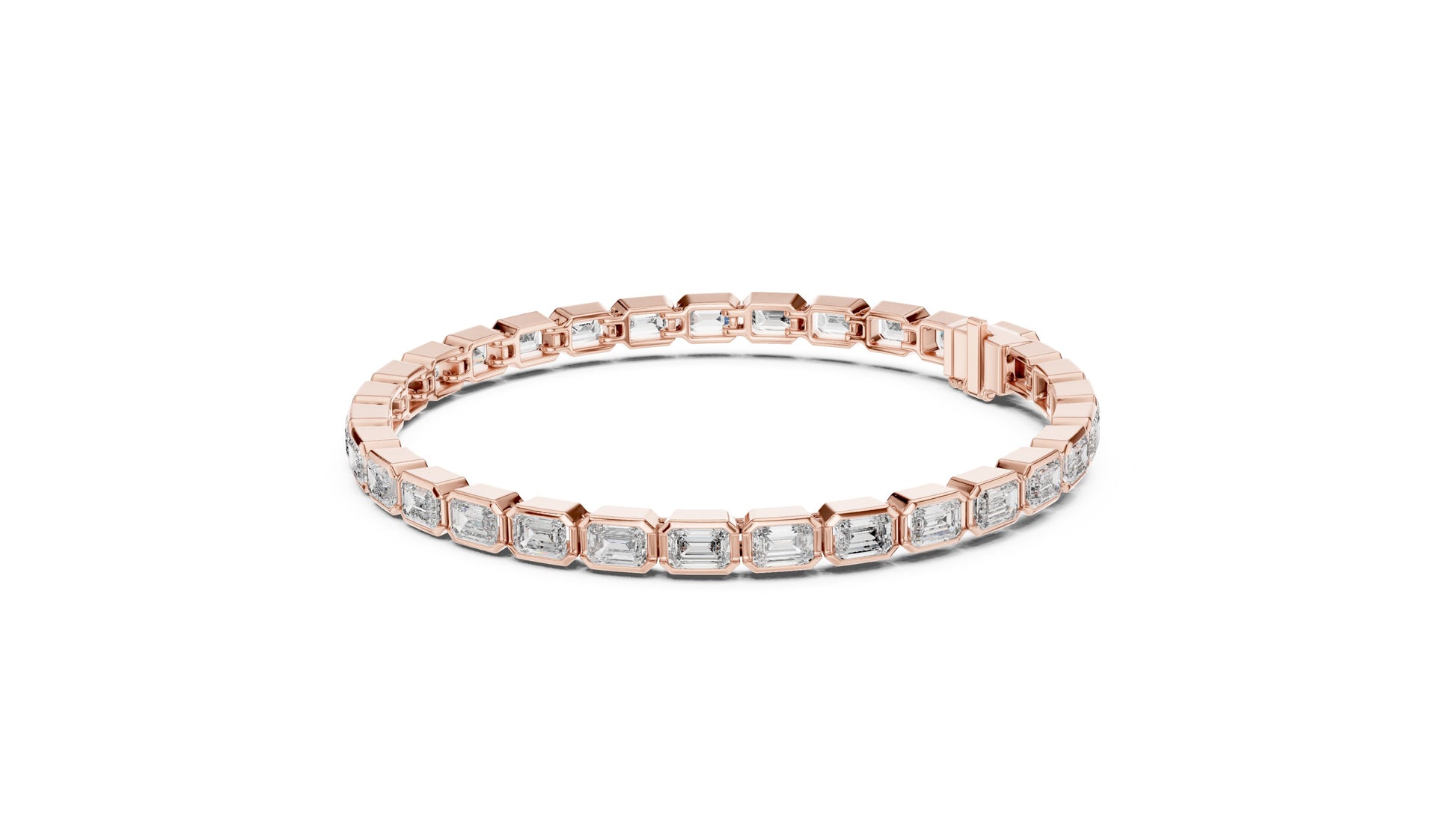 Emerald Tennis Lab Grown Diamond Bracelet