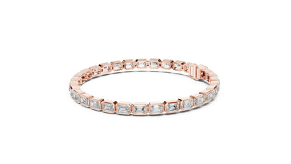 Emerald Tennis Lab Grown Diamond Bracelet