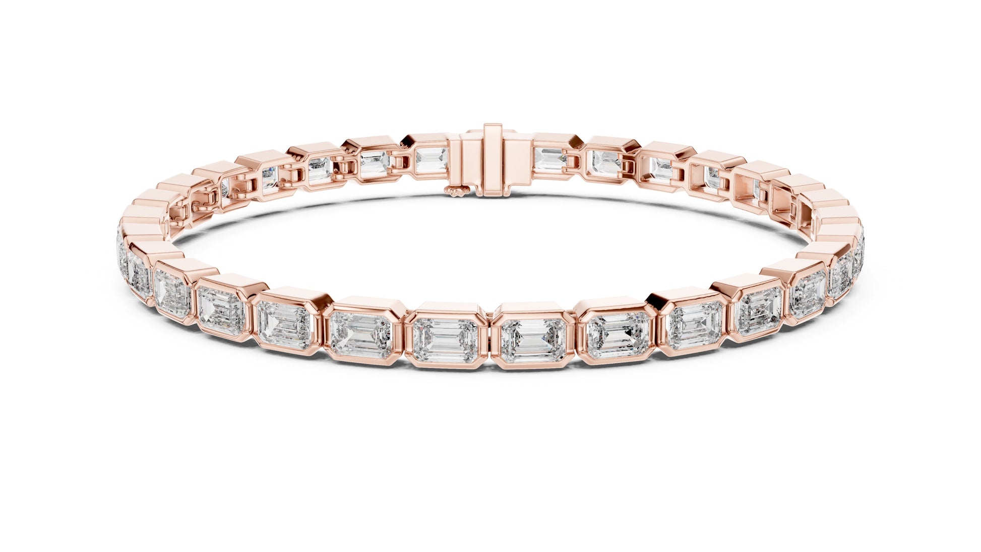 Emerald Tennis Lab Grown Diamond Bracelet