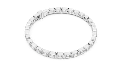 Emerald Tennis Lab Grown Diamond Bracelet