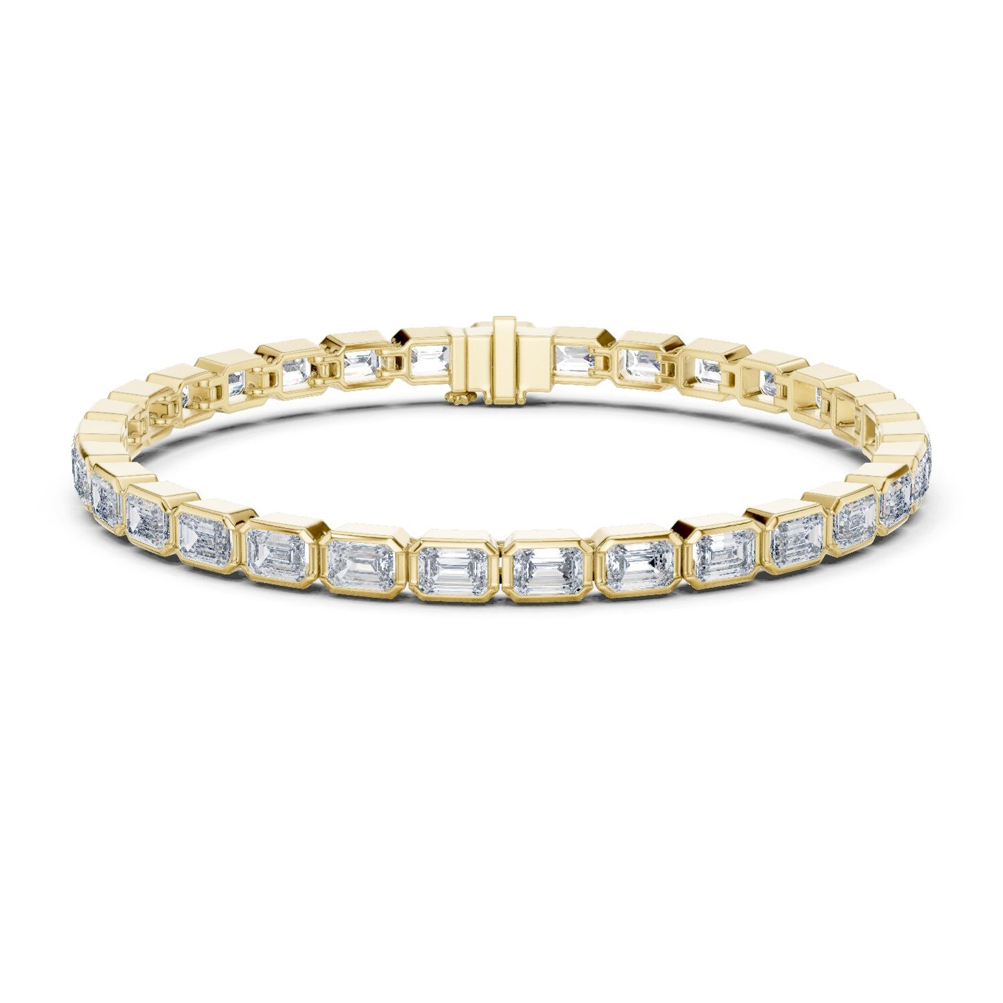 Emerald Tennis Lab Grown Diamond Bracelet