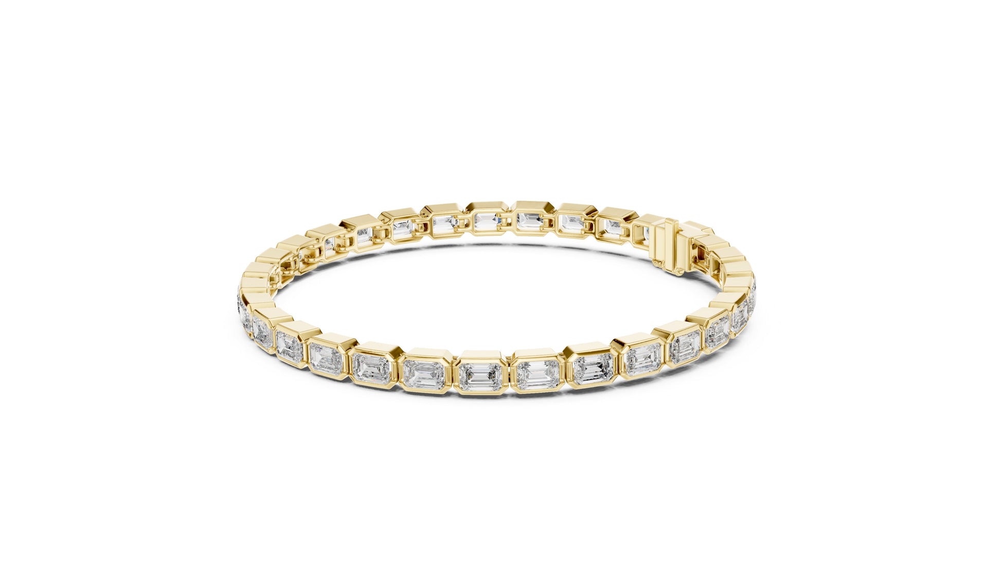 Emerald Tennis Lab Grown Diamond Bracelet